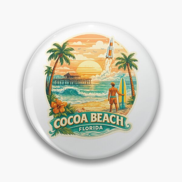 Item preview, Cocoa Beach Florida Space Coast Atlantic Shoreline designed and sold by Aryabek.