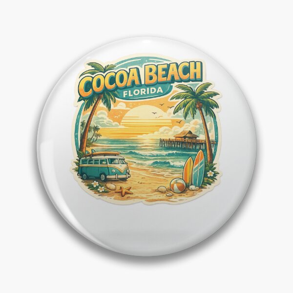 Item preview, Cocoa Beach Florida Atlantic Coast Space Coast Landmark Scene designed and sold by Aryabek.