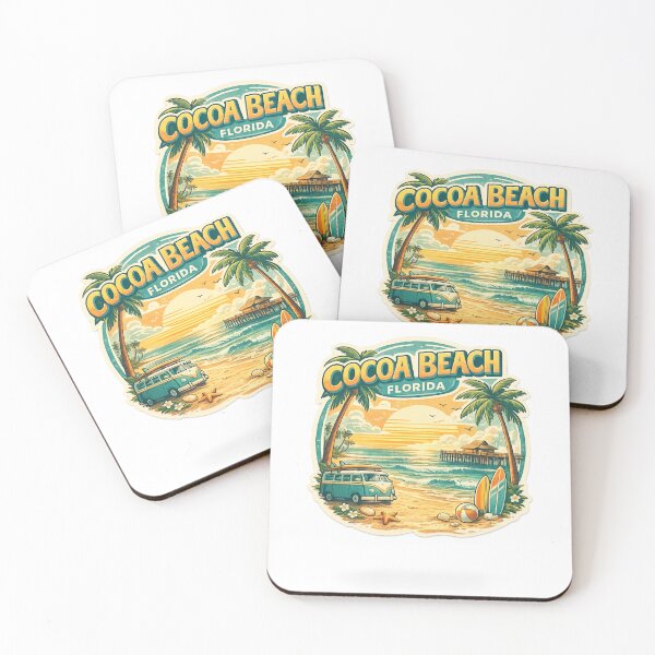 Item preview, Cocoa Beach Florida Atlantic Coast Space Coast Landmark Scene designed and sold by Aryabek.
