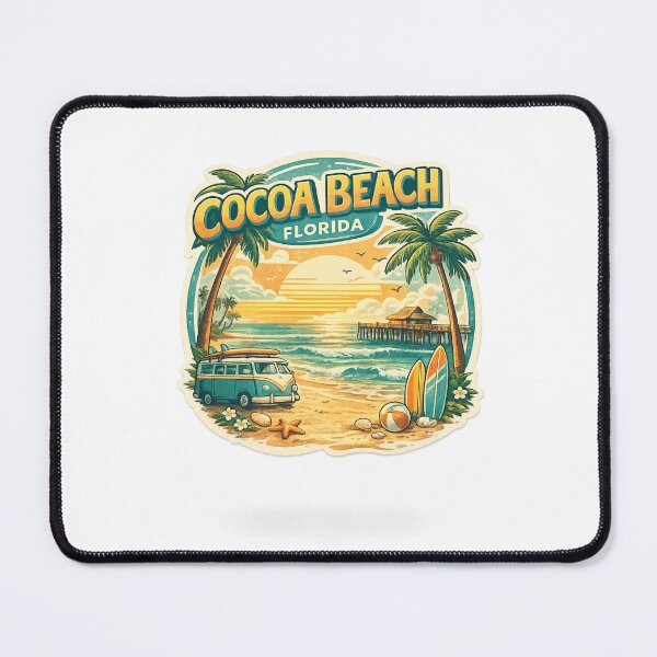 Item preview, Cocoa Beach Florida Atlantic Coast Space Coast Landmark Scene designed and sold by Aryabek.