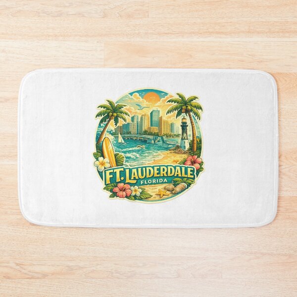 Item preview, Fort Lauderdale Florida Intracoastal Waterway and Atlantic Coast Skyline designed and sold by Aryabek.
