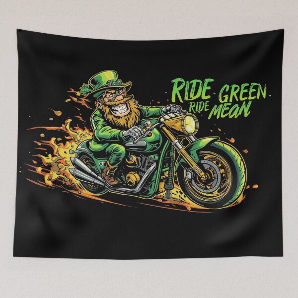 Item preview, Funny St. Patrick’s Day Biker Design | Motorcycle Rider Gift - St.Patrick’s Day motorcycle design  designed and sold by YourTrendyTees.