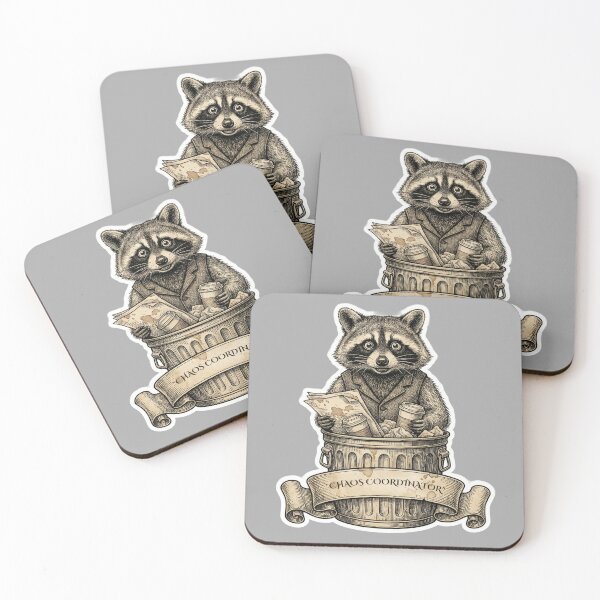 Item preview, Chaos Coordinator Raccoon - Funny Vintage Victorian Corporate Humor designed and sold by Top-Tier Thinking .