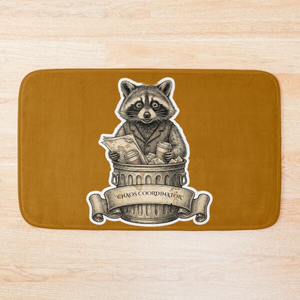 Item preview, Chaos Coordinator Raccoon - Funny Vintage Victorian Corporate Humor designed and sold by Top-Tier Thinking .