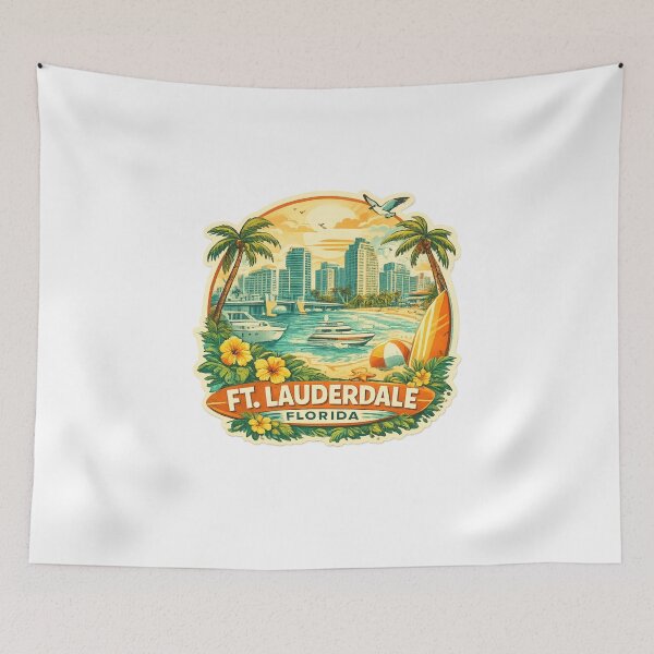Item preview,  Fort Lauderdale Florida Coastal City and New River Waterfront designed and sold by Aryabek.