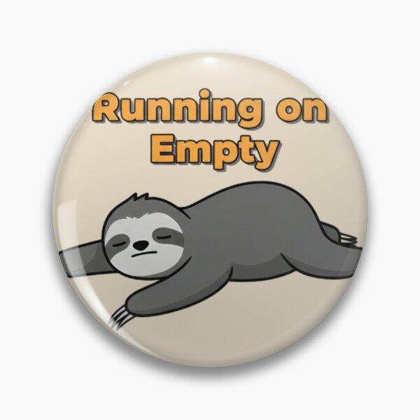 Item preview, Running on Empty Sloth Shirt – Burnout Humor Graphic Tee, Tired Exhausted Meme T-Shirt designed and sold by ZyxDes.