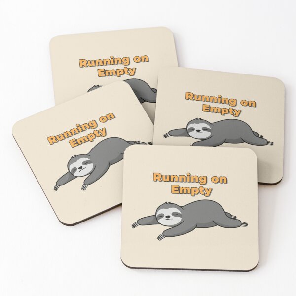 Item preview, Running on Empty Sloth Shirt – Burnout Humor Graphic Tee, Tired Exhausted Meme T-Shirt designed and sold by ZyxDes.