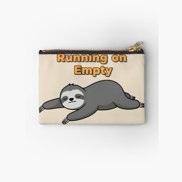 Item preview, Running on Empty Sloth Shirt – Burnout Humor Graphic Tee, Tired Exhausted Meme T-Shirt designed and sold by ZyxDes.