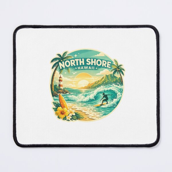 Item preview, North Shore Oahu Hawaii Coastal Landmarks and Pacific Waters designed and sold by Aryabek.