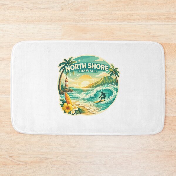 Item preview, North Shore Oahu Hawaii Coastal Landmarks and Pacific Waters designed and sold by Aryabek.