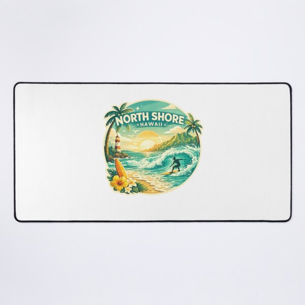 Item preview, North Shore Oahu Hawaii Coastal Landmarks and Pacific Waters designed and sold by Aryabek.