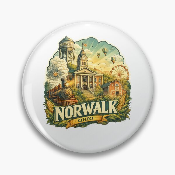 Item preview, Norwalk Ohio Huron County Rail Heritage and Civic Landmarks designed and sold by Aryabek.