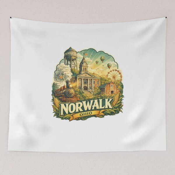 Item preview, Norwalk Ohio Huron County Rail Heritage and Civic Landmarks designed and sold by Aryabek.