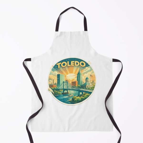 Item preview, Toledo Ohio Maumee River and Downtown Skyline Landmark View designed and sold by Aryabek.