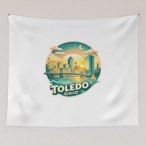 Item preview, Toledo Ohio Maumee River Waterfront and Urban Core designed and sold by Aryabek.