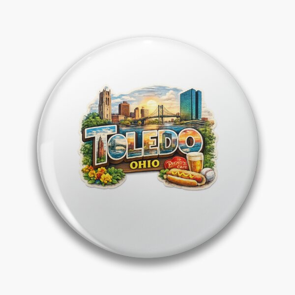 Item preview, Toledo Ohio Lucas County Great Lakes City and Cultural Landmarks designed and sold by Aryabek.