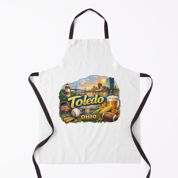 Item preview, Toledo Ohio Maumee River Skyline and Anthony Wayne Bridge Landmark Scene designed and sold by Aryabek.