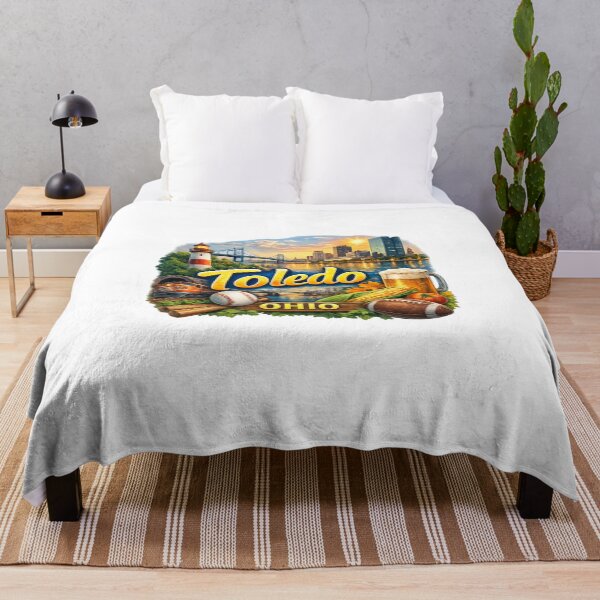 Item preview, Toledo Ohio Maumee River Skyline and Anthony Wayne Bridge Landmark Scene designed and sold by Aryabek.