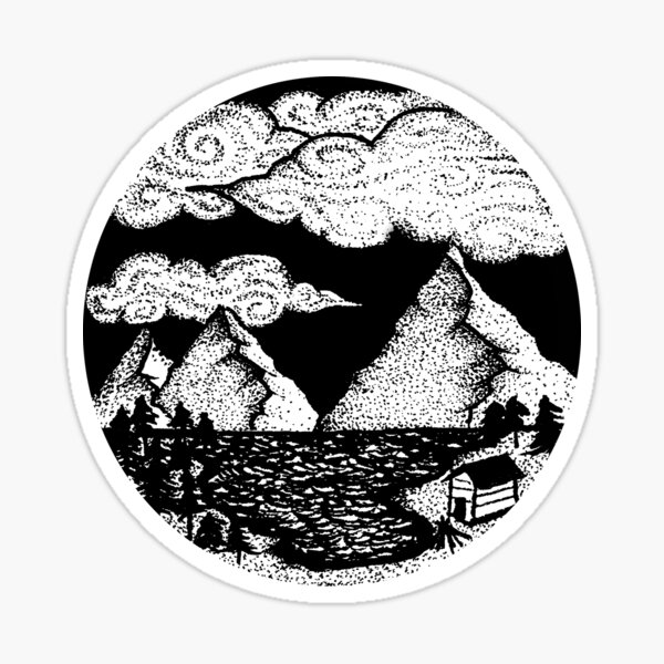 Mountain Scenery Sticker