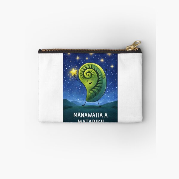 Item preview, Matariki Celebration with Koru Symbol and Pleiades Star Cluster designed and sold by Aryabek.
