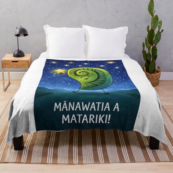 Item preview, Matariki Celebration with Koru Symbol and Pleiades Star Cluster designed and sold by Aryabek.