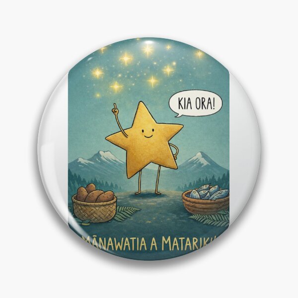 Item preview, Matariki Greeting with Pleiades Stars and Kia Ora Message designed and sold by Aryabek.