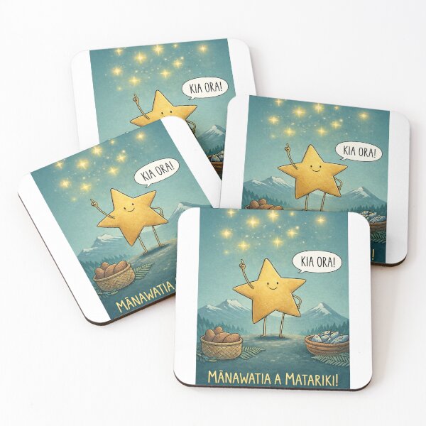 Item preview, Matariki Greeting with Pleiades Stars and Kia Ora Message designed and sold by Aryabek.