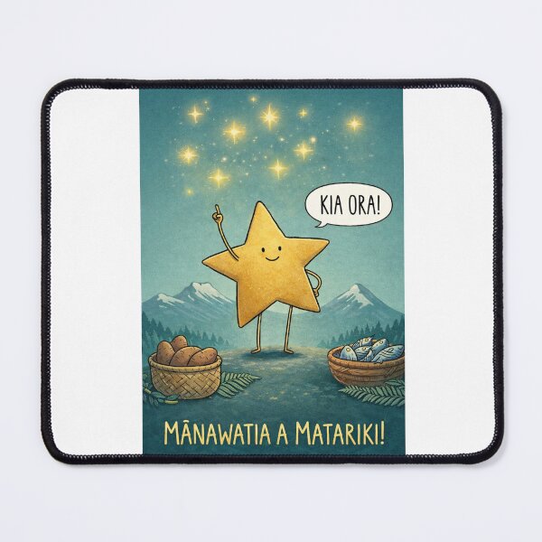 Item preview, Matariki Greeting with Pleiades Stars and Kia Ora Message designed and sold by Aryabek.