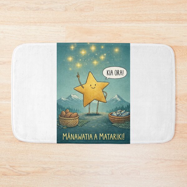 Item preview, Matariki Greeting with Pleiades Stars and Kia Ora Message designed and sold by Aryabek.