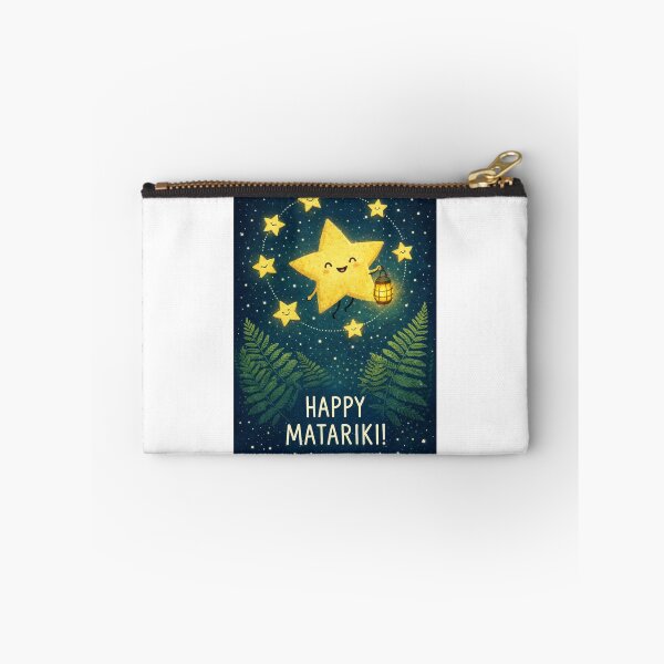 Item preview, Happy Matariki Celebration with Pleiades Circle and Fern Motifs designed and sold by Aryabek.