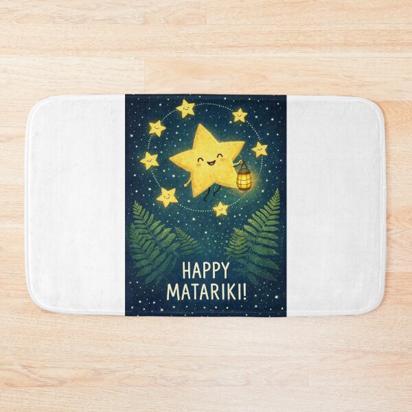 Item preview, Happy Matariki Celebration with Pleiades Circle and Fern Motifs designed and sold by Aryabek.