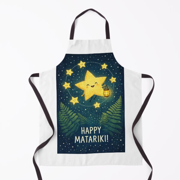 Item preview, Happy Matariki Celebration with Pleiades Circle and Fern Motifs designed and sold by Aryabek.