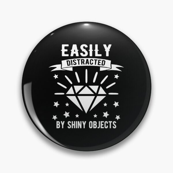 Item preview, Easily Distracted By Shiny Objects Retro Sun designed and sold by hpdjvhvhrg31.