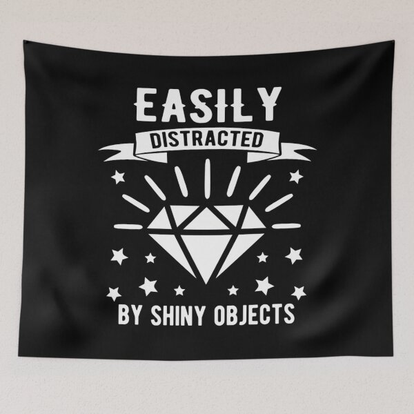 Item preview, Easily Distracted By Shiny Objects Retro Sun designed and sold by hpdjvhvhrg31.