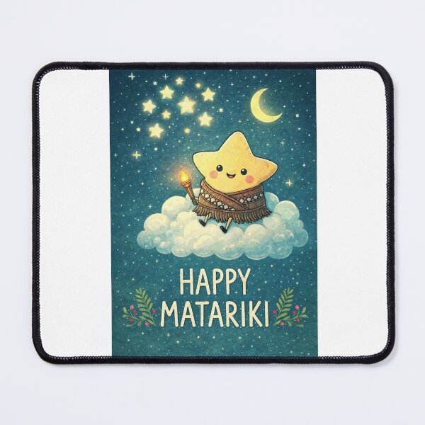 Item preview, Happy Matariki Night Sky Celebration with Stars and Moon designed and sold by Aryabek.