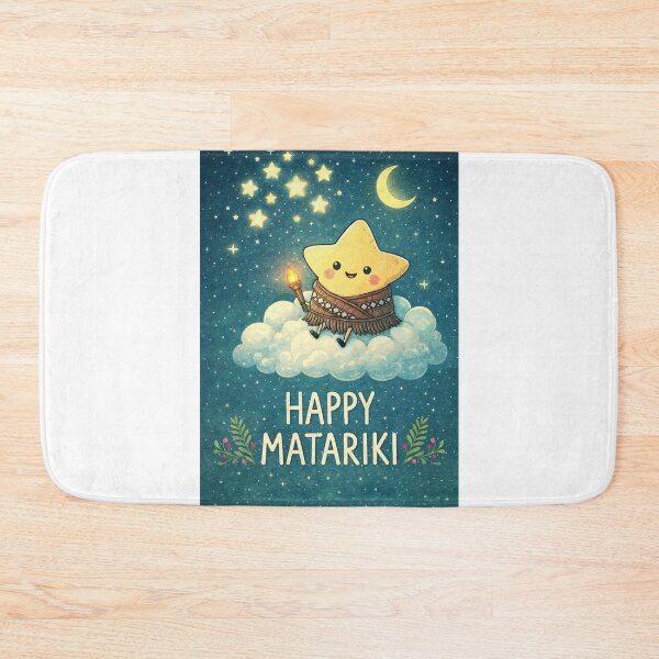 Item preview, Happy Matariki Night Sky Celebration with Stars and Moon designed and sold by Aryabek.