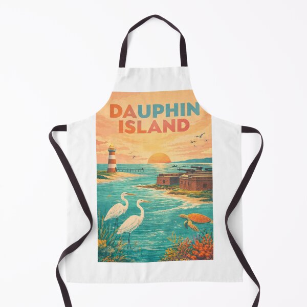 Item preview, Dauphin Island Alabama Fort Gaines and Gulf Coast Sunset Scene designed and sold by Aryabek.