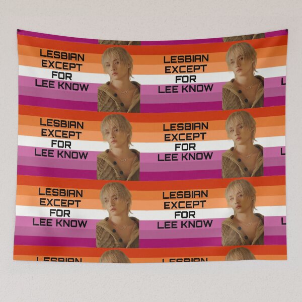 Item preview, Bandera lesbiana de Lee Know || SKZ designed and sold by broadwaycantdie.