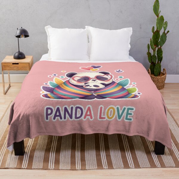 Item preview, Panda Love Mother and Baby Rainbow Hug designed and sold by Remy-Aura.