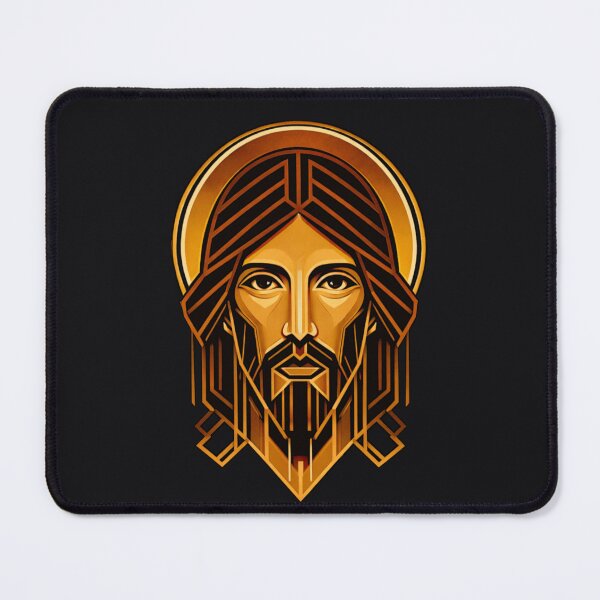 Item preview, Radiant Christ Icon (Geometric Gold) designed and sold by Sanctum Icons.