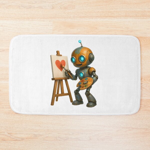 Item preview, Creative Robot Painting a Heart designed and sold by Yomere.