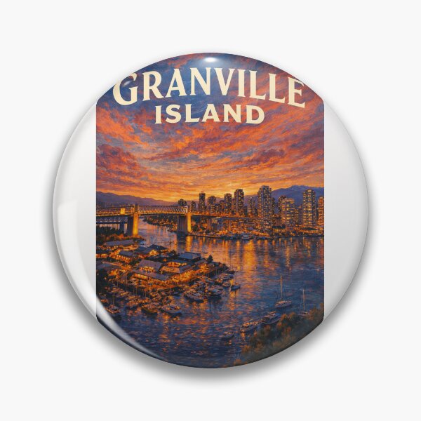 Item preview, Granville Island Vancouver False Creek Sunset and Marina View designed and sold by Places On Earth.