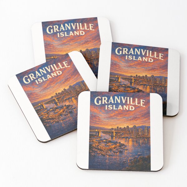 Item preview, Granville Island Vancouver False Creek Sunset and Marina View designed and sold by Places On Earth.