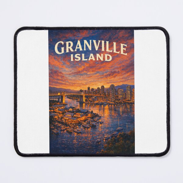Item preview, Granville Island Vancouver False Creek Sunset and Marina View designed and sold by Places On Earth.