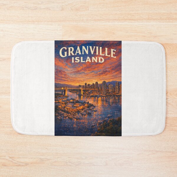 Item preview, Granville Island Vancouver False Creek Sunset and Marina View designed and sold by Places On Earth.