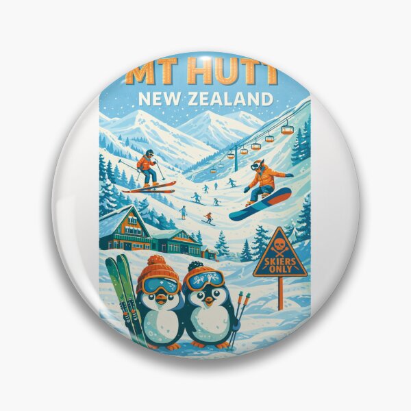 Item preview, Mount Hutt Canterbury New Zealand Southern Alps Ski Field Region designed and sold by Places On Earth.