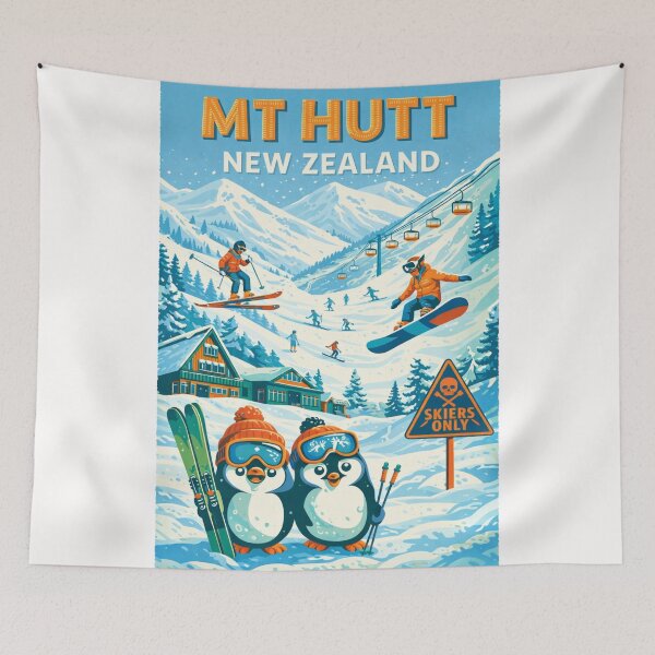 Item preview, Mount Hutt Canterbury New Zealand Southern Alps Ski Field Region designed and sold by Places On Earth.