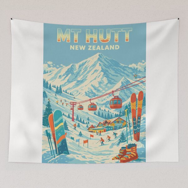 Item preview, Mount Hutt Canterbury Region New Zealand Southern Alps Alpine Landscape designed and sold by Places On Earth.
