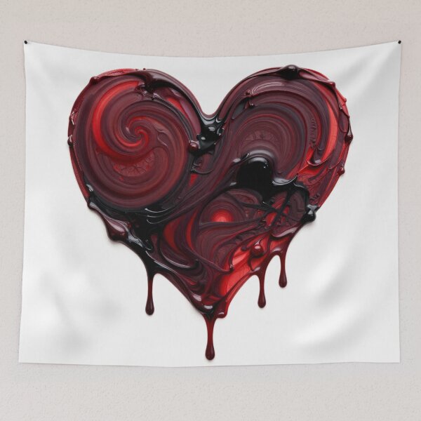 Item preview, twisted love colorful dark gothic artistic heart abstract design designed and sold by SmashingDeals.