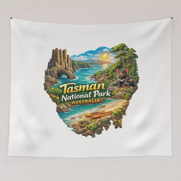 Item preview, Tasman National Park Australia Coastal Headlands and Tasman Sea Scenery designed and sold by Places On Earth.